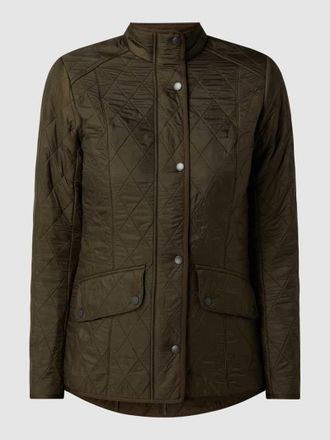 Barbour Steppjacke mit Fleecefutter Modell Cavalry in Oliv, Größe 46