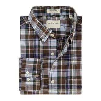 GANT Heren, Overhemden, Bruin, Maat: 5XL Katoen