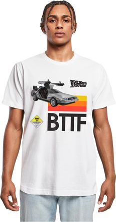 Merchcode Merchcode Mens Mc938-retro 85 Bttf Tee T-Shirt, White, XS