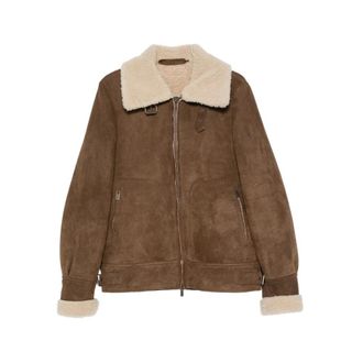 Salvatore Santoro Faux Fur & Shearling Jassen - Heren - Jassen - Bruin - M - Jassen