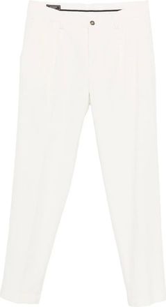 PESERICO pleated-front trousers - White