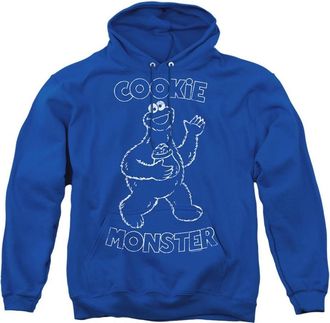 Gildan Sesame Street Simple Cookie Adult Pull Over Hoodie