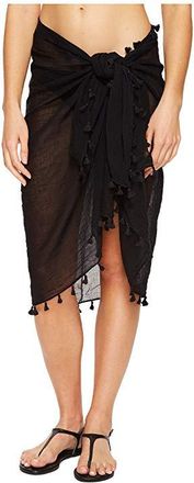 Seafolly Cotton Gauze Sarong Womens Swimwear Black
