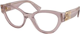 Miu Miu Panthos Brillen - Dames - Brillen - Roze - 52 MM - Accessoires