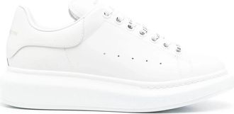 Alexander McQueen Witte Leren Sneakers voor Vrouwen - Dames - Sneakers - Wit - 37 1/2 EU - Leer - Schoenen