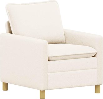 vidaXL Sof&aacute; Crema 76 X 81 X 87,5 Cm Tela Vidaxl