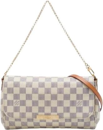 Louis Vuitton Pre-owned Favorite MM - Dames - Pre-owned - Wit - Maat: ONE Size Zijde