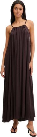 Emporio Armani Dames, Jurken, Bruin, Maat: L/Xl Viscose