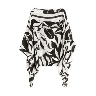 Max Mara Kimonos, female, Multicolor, Size: M/L Bchtambuto Floral-Print Shirt