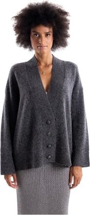Akep Andrea Cardigan - Knitwear - Mujer - Gris - S