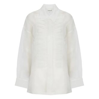 P.A.R.O.S.H. Shirts, female, White, Size: XS Silk Shirt