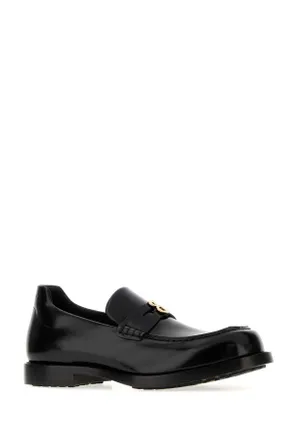 Balenciaga Black-Gold Mocassini Black/gold Loafers