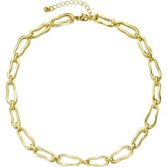 Adornia Organic Link Chain Necklace in Gold at Nordstrom Rack