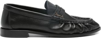 Saint Laurent Black Leather Loafers