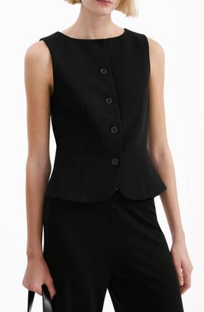 Mango Suit Vest in Black at Nordstrom, Size Small