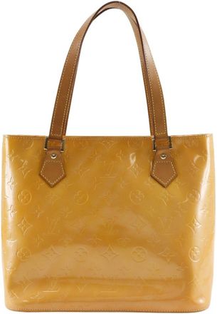 Louis Vuitton Rose Yellow Monogram Vernis Tote Bag (Pre-Owned)