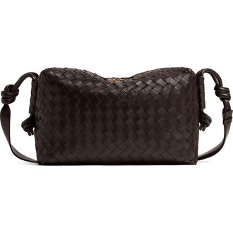 Bottega Veneta Medium Loop Intrecciato Shoulder Bag in 2190 Fondant-M Brass at Nordstrom