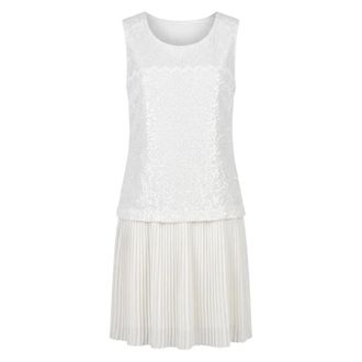 Trussardi Abito Corto Senza Maniche - - Dresses - Donna - Bianco - S