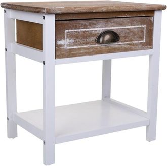Wanderlust Deco Wanderlust Deco - Mesita De Madera Blanca 40x29x42
