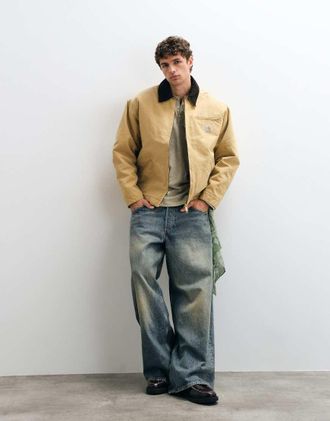 Carhartt Work in Progress giacca OG Detroit in dusty hamilton brown-Marrone