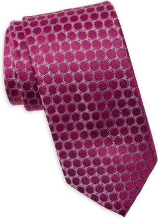 Ted Baker Wilson Dot Silk Blend Tie in Magenta at Nordstrom Rack