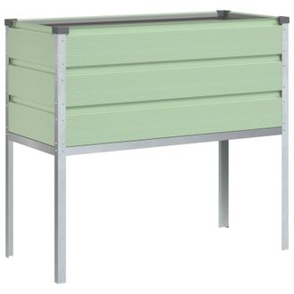 vidaXL Jardinera Verde Pastel 100 X 45 X 90 Cm Acero Galvanizado Vidaxl