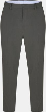 HUGO BOSS Hugo Mens Solid Patterned Straight Fit Chinos in Dark Beige - Size 30W/32L