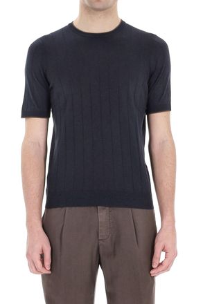 Barba Pure Silk Ribbed T-Shirt