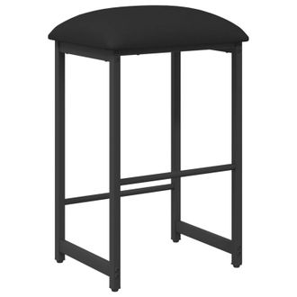 vidaXL Taburete De Bar Negro 40 X 32 X 64 Cm Madera De Ingenier&iacute;a Vidaxl