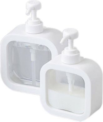 OEM 2 Unidades, 500 Ml + 300 Ml, Botella Vac&iacute;a Para Champ&uacute;, Jab&oacute;n De Manos, Gel De Ducha, Jab&oacute;n Para Platos, Detergente Para Ropa, Loci&oacute;n