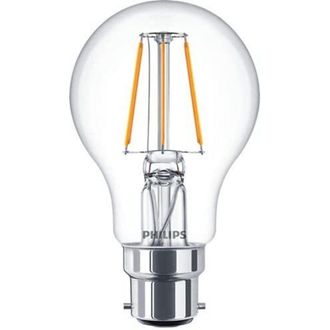 Philips Lampadina led Goccia Filamento, Equivalente a 40 w Attacco B22, Luce Bianca Calda, non Dimmerabile
