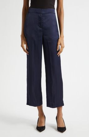 Veronica Beard Brixton Straight Leg Pants in Navy at Nordstrom, Size 10