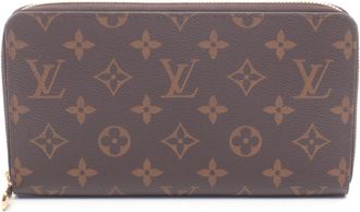 Louis Vuitton Brown Monogram Coated Canvas Long Wallet (Bi-Fold) (Pre-Owned)