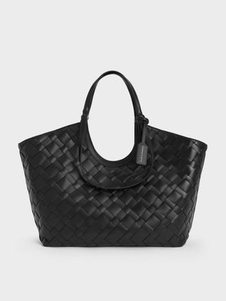 Charles & Keith Ivette Woven Tote Bag