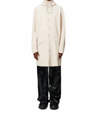Rains Unisex Long Waterproof Jacket In Dune