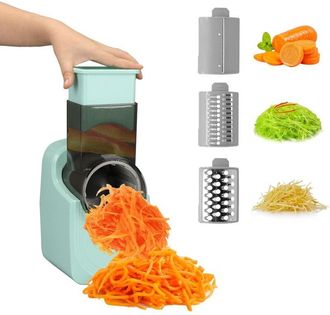 OEM Cortador De Verduras El&eacute;ctrico Multifuncional Con Tolva Grande, Giratorio Con 3 Cuchillas, Modelo Enchufable Con Interfaz Usb, Apto Para Cortar Verdur