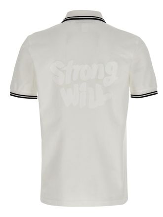 Comme Des Gar&ccedil;ons Mens White Cotton Polo Shirt