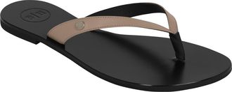 Bella | Ha Italian Leather Handmade Flip Flop in Natural at Nordstrom, Size 6Us