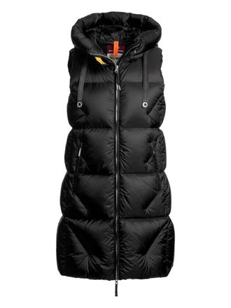 Parajumpers Zuly hooded quilted gilet - women - Fabric - M - Black