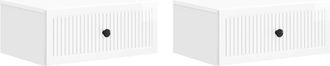 vidaXL Armario De Noche 2 Uds. Brillante 49 X 34,5 X 20 Cm Vidaxl