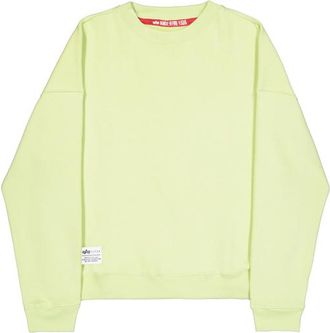 Alpha Industries Alpha Industries Mens Logo Back Print Sweatshirt - Yellow - Size X-Large