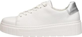 Gabor Veterschoenen Laag - Dames - Sneakers - Wit - 37 1/2 EU - Leer - Schoenen