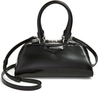 Givenchy Mini Antigona Leather East/West Satchel in Black at Nordstrom