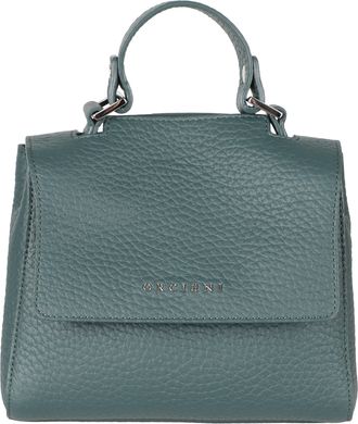 Orciani Green Sveva Soft Mini Embossed Leather Shoulder Bag