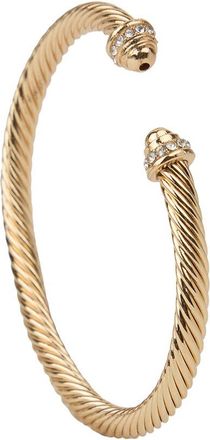 Saachi Saachi Plated Iconic Cable Statement Cuff Bracelet