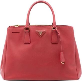 Prada Pre-owned Handbags, female, Red, Size: ONE SIZE Pre-owned Leather Handbag