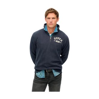 Superdry Uomo, Felpe, Blu, M, new