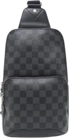 Louis Vuitton Pre-owned Cross Body Bags, male, Gray, Size: ONE SIZE Pre-owned Avenue Sling Bag ([luxtime.su](https://www.luxtime.su/louis-vuitton-damier-graphite-av