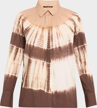 Kobi Halperin Cadia Tie-Dye Cotton Blouse