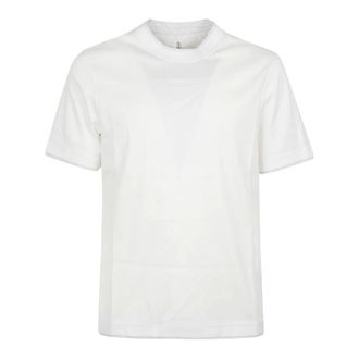 Brunello Cucinelli Brunello Cucinelli, T-Shirts, male, Beige, Size: S Contrastind Edges T-Shirt